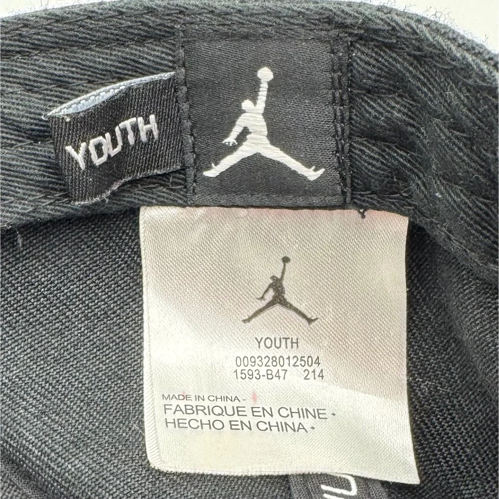Jordan Jumpman Youth Cap Hat Black Purple Snapback‎ Adjustable Leather Brim
